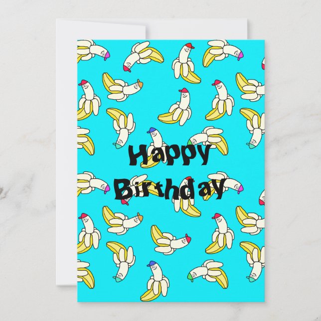 Ha en bananfödelsedag kort (Framsida)