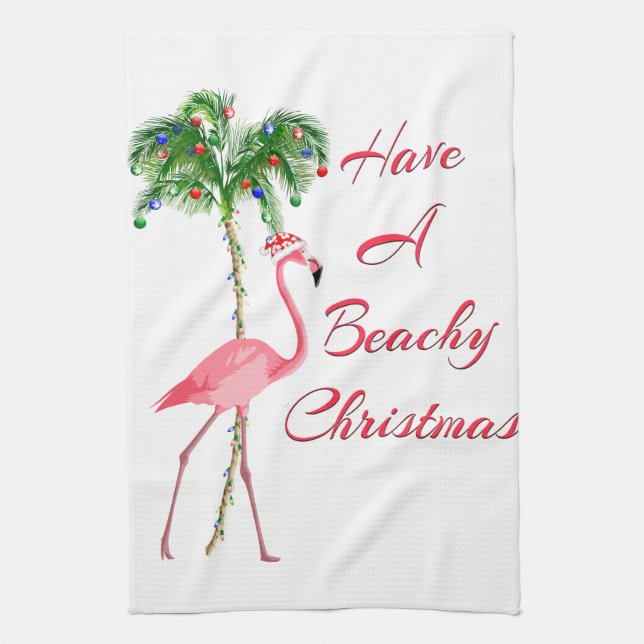 Ha en Beachy-julklapp Kökshandduk (Vertikal)