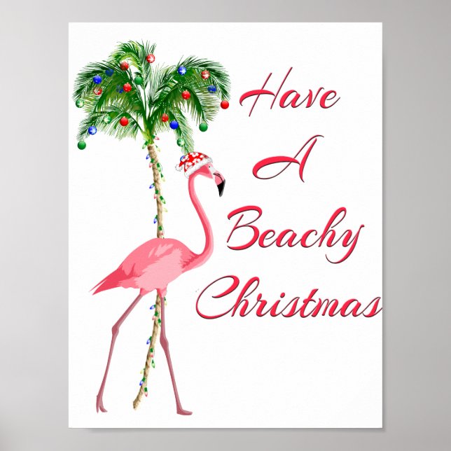 Ha en Beachy-julklapp Poster (Framsidan)