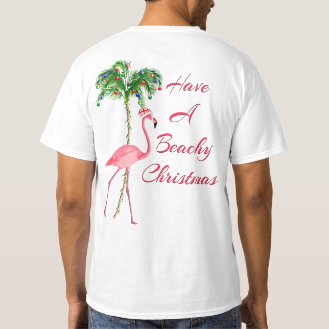 Ha en Beachy-julklapp Tee Shirt (Baksida)