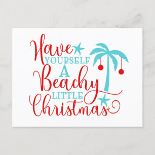 Ha en Beachy Little-jul Helg Vykort