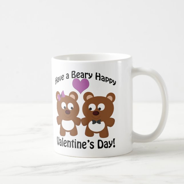 Ha en Beary Glad Alla hjärtans dag! Kaffemugg (Höger)