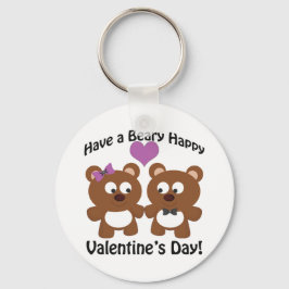 Ha en Beary Glad Alla hjärtans dag! Nyckelring
