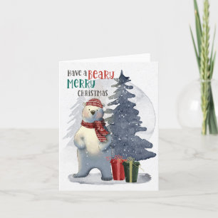 Ha en Beary God jul Helgkort