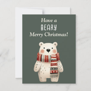 Ha en Beary God jul! Inbjudningar