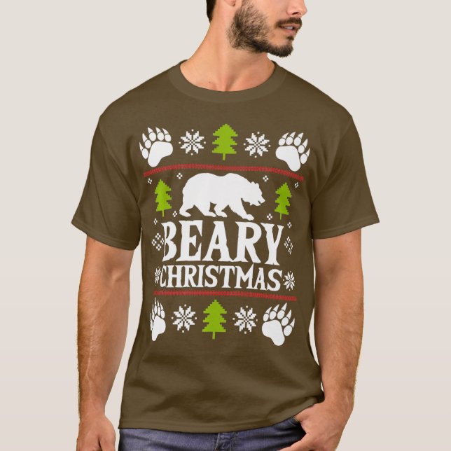 Ha en Beary-jul - Helgdagar med gott växellåda T Shirt (Framsida)