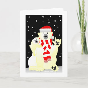"Ha en Beary jul och Huggy ett nytt år! Helgkort