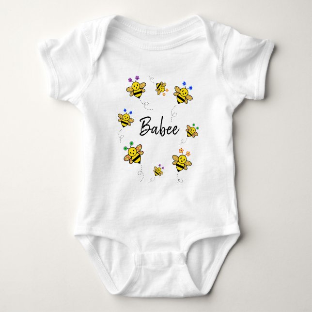 Ha en bisysslad dag! Whimsical Bee T Shirt (Framsida)
