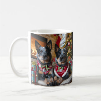 Ha en Blue Heeler-jul! Kaffemugg