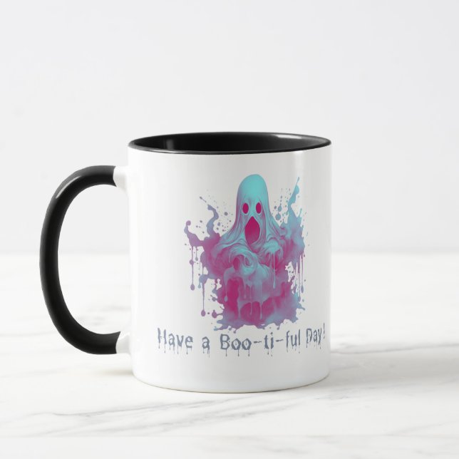 Ha en Boo-ti-ful Day Ghost Halloween Mugg (Vänster)