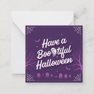 Ha en Bootiful Halloween Julkort Anteckningskort