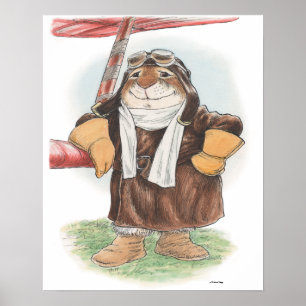 "Ha en bra dag, pilot- kanintryck för överdängare" Poster