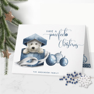 Ha en bra jul, en bra Hund jul Kort