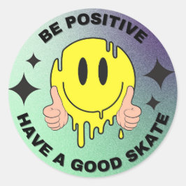 Ha En Bra Skidåkning Runt Klistermärke