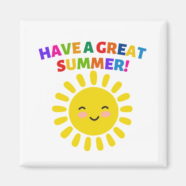 Ha en bra sommar magnet (Framsidan)