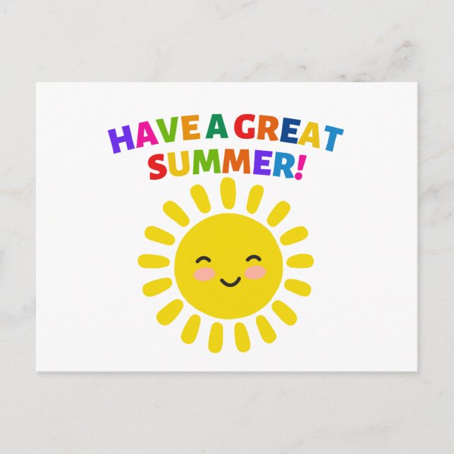 Ha en bra sommar vykort (Framsida)