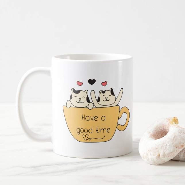 Ha en bra stund kaffemugg (Med munk)
