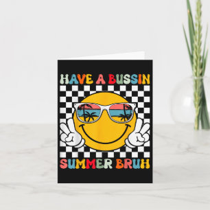 Ha en Bussin Summer Bruh Groovy Lärare förra dagen Kort