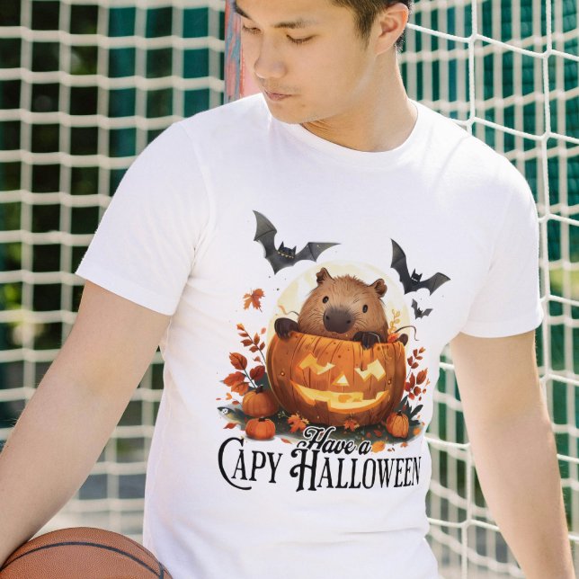 Ha en Capy-Halloween Capybara Halloween Funny T Shirt (Skapare uppladdad)