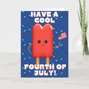 Ha en Coola fyra juli-kort Kort