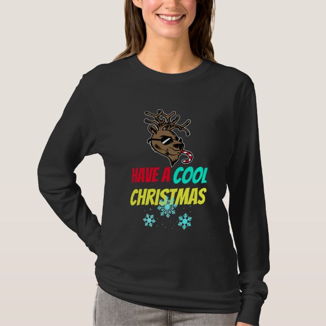 Ha en Coola julrenar jul T-Shirt (Framsida)