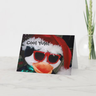 "HA EN COOLA YULE" SÄG PENGUIN HELGKORT