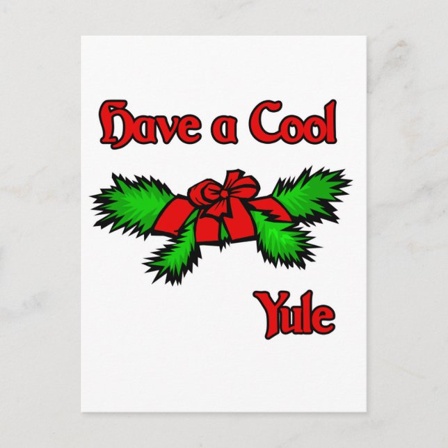 Ha en coola Yule Vykort (Framsida)