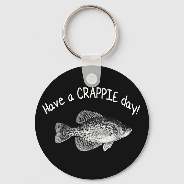 "HA EN CRAPPIE DAY" - CRAPPIE FISHING NYCKELRING (Framsida)