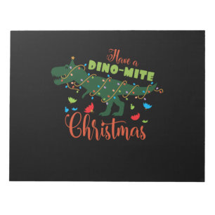 Ha en dinomit jul anteckningsblock