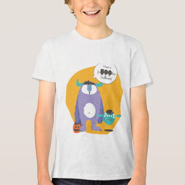 "Ha en Faboo-lous Halloween!" T Shirt (Framsida)