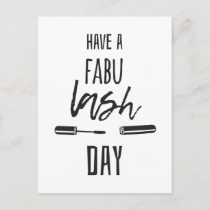Ha en Fabu Lash Day Vykort