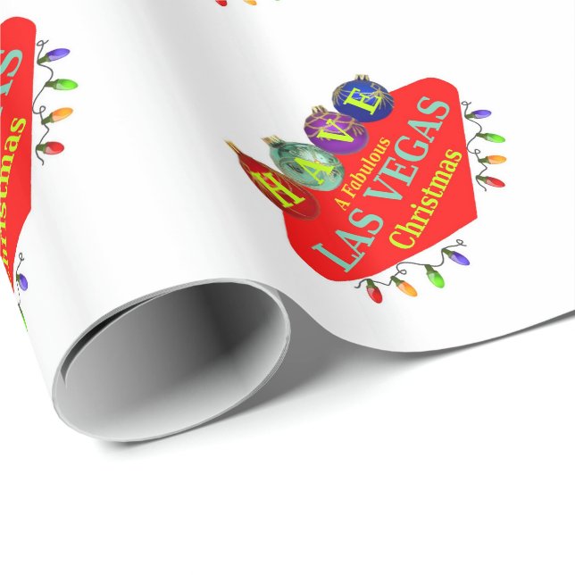 HA en Fabulous Las Vegas-Papper julafton Presentpapper (Rullad Hörn)