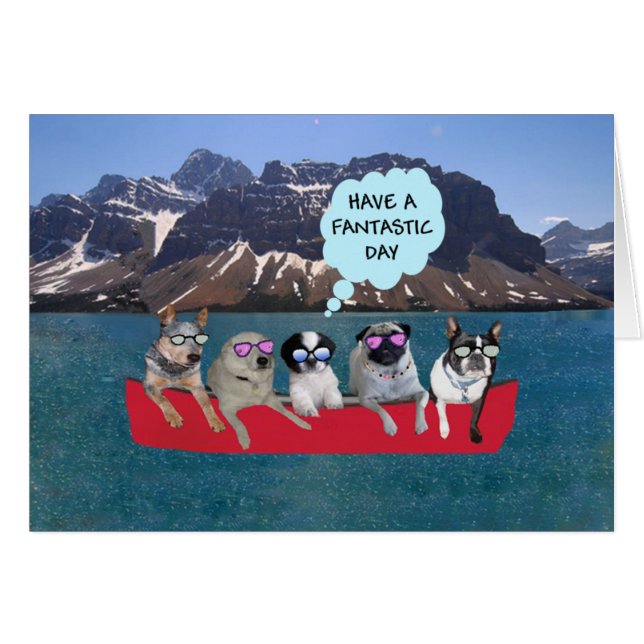 Ha en fantastisk dag hälsningskort (Framsidan Horizontal)