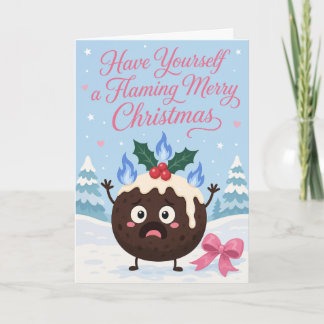 Ha en flammande god jul kort