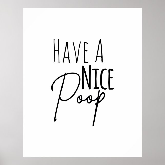 Ha en frisk humoristisk badrumsPoster Poster (Framsidan)