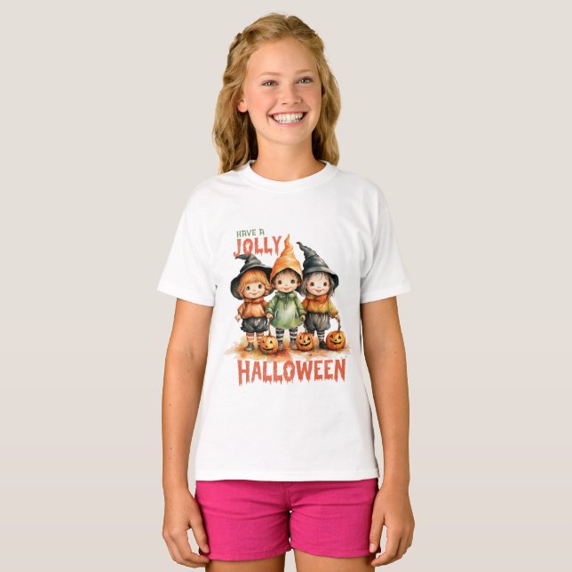 Ha en glad halloween t shirt (Hel framsida)