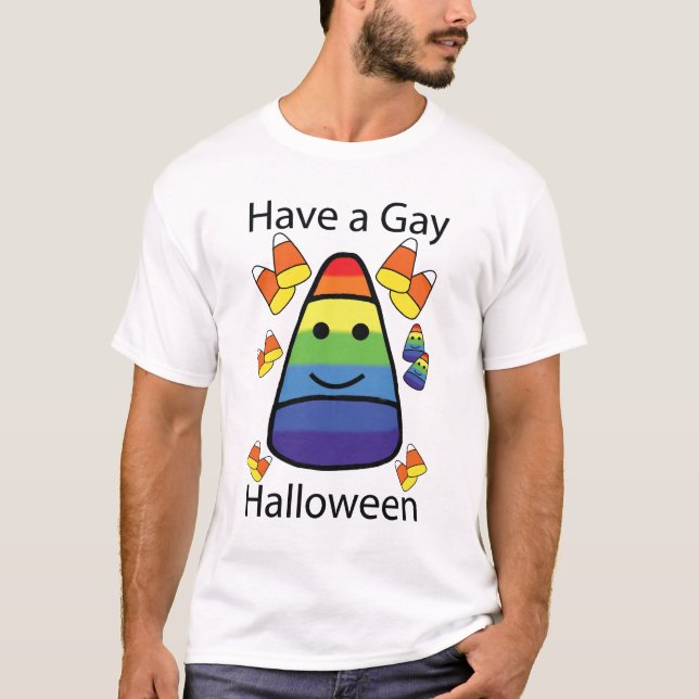 Ha en glad Halloween T-tröja Tee Shirt (Framsida)