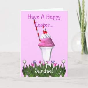 Ha en glad påsk…, Sundae! Helgkort