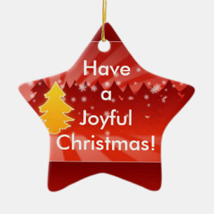 Ha en Glatt Julgranar Red Ornament