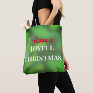 Ha en Glatt jultypografi, frodad Tygkasse