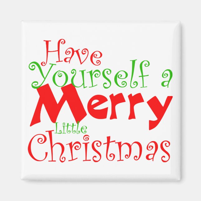 Ha en God jul Helgdag Magnet (Framsidan)