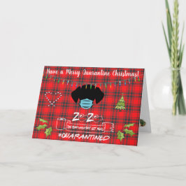 Ha en god karantänjul helgkort