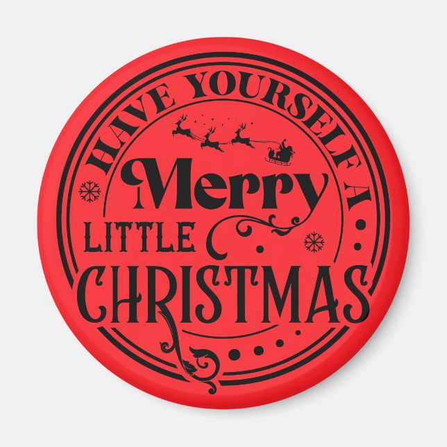 Ha en god liten jul magnet (Framsidan)