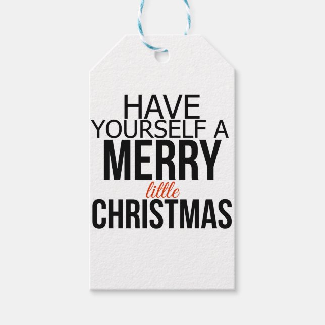 Ha en god liten jul | MÄRKRE Presentetikett (Framsidan)