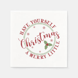 Ha en god liten jul pappersservett