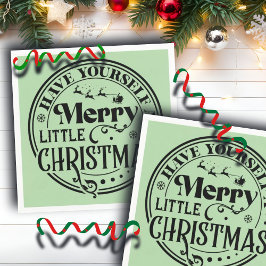 Ha en god liten jul pappersservett