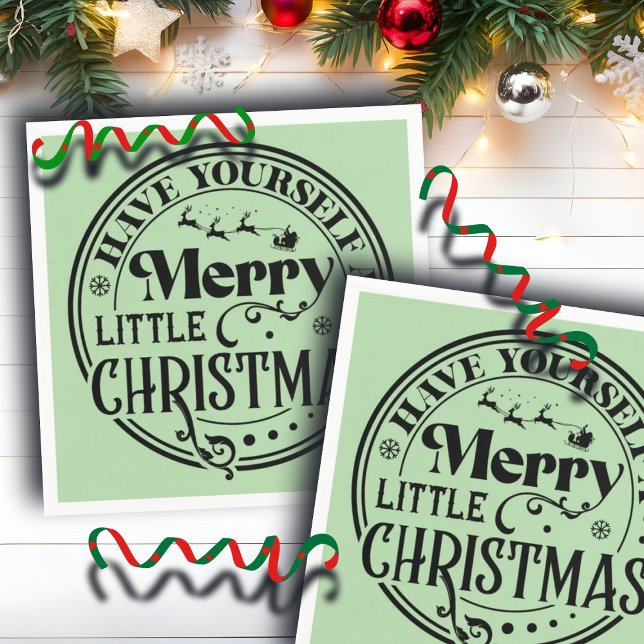 Ha en god liten jul pappersservett (Skapare uppladdad)