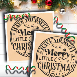 Ha en god liten jul pappersservett