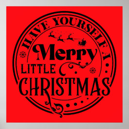 Ha en god liten jul poster