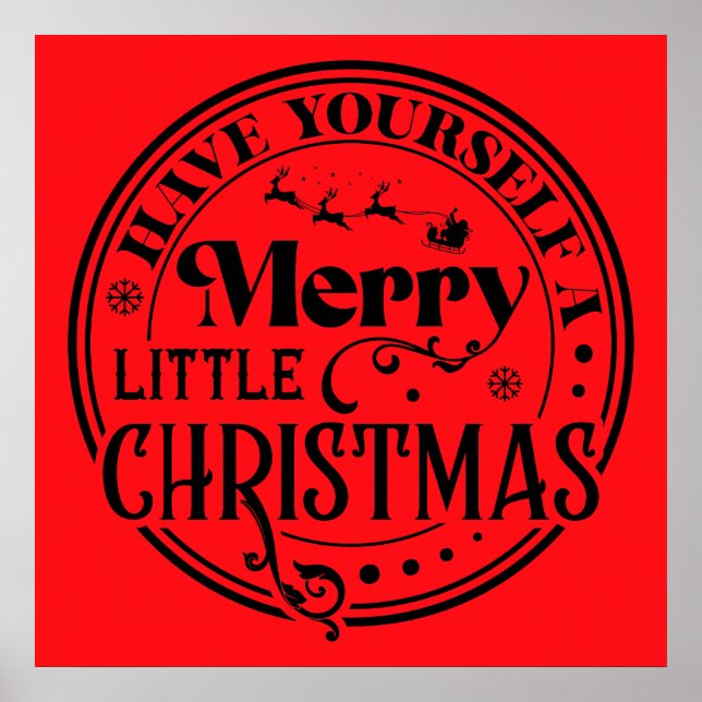 Ha en god liten jul poster (Framsidan)